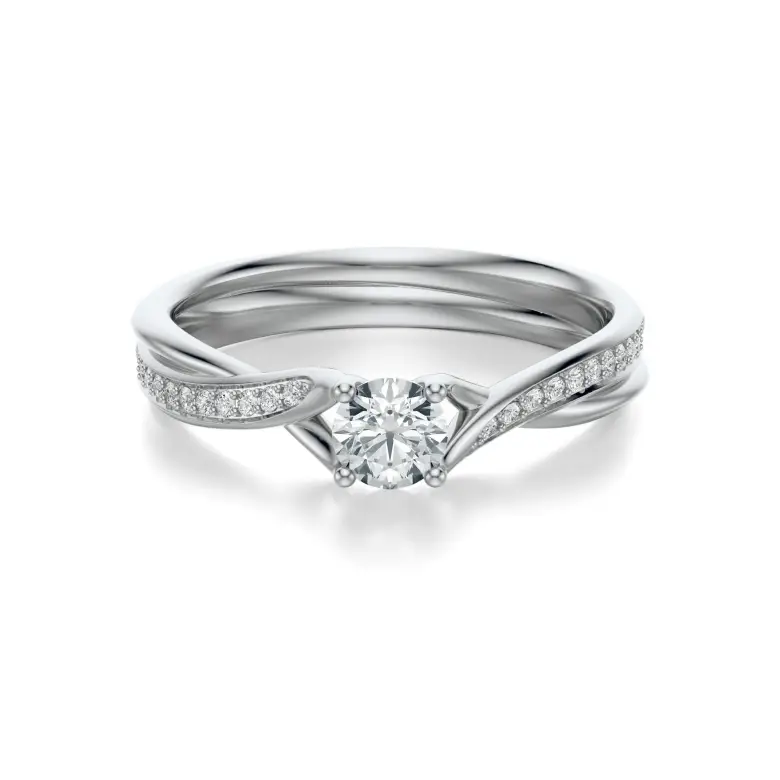 Pierścionek białe złoto z diamentami AJPZ_123